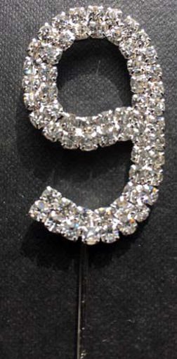 Picture of SILVER DIAMANTE CAKE TOPPER  9